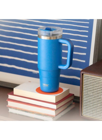 Tyeso QQ Termos Sızdırmaz Pipetli Çift Duvarlı Vakumlu 900ML