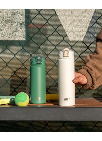 Tyeso Active Color Vakumlu Termos Paslanmaz Çelik Gizli Pipetli 600ML