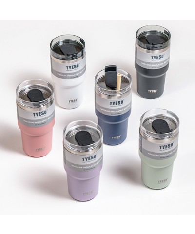 Tyeso TripleTask Termos Vakumlu Yıkanabilir Silikon Pipetli 600ML