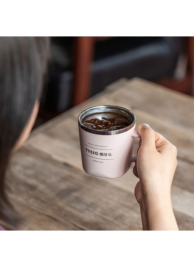 Tyeso Cubic Mug Vakumlu Paslanmaz Çelik  Termal Kapaklı 300ML
