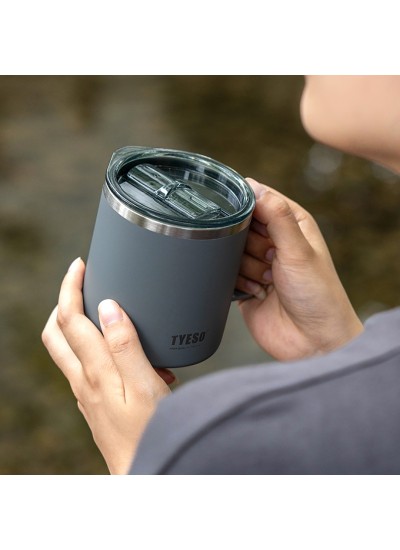 Tyeso Silviya Mug Vakumlu Paslanmaz Çift Duvarlı Termal Kapaklı 400ML