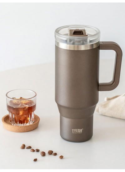Tyeso QQ Termos Sızdırmaz Pipetli Çift Duvarlı Vakumlu 900ML