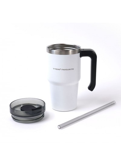 Tyeso Maxus Mug Vakumlu Çift Duvarlı Isı Yalıtımlı Pipetli 600 ML