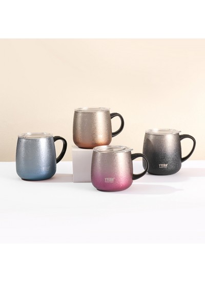 Tyeso Napoli Mug Vakumlu Paslanmaz Çift Duvarlı Termal Kapaklı 355ML