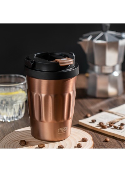 Tyeso Coffe Mug Vakumlu Paslanmaz Çelik Taşıma Kulplu 500ML