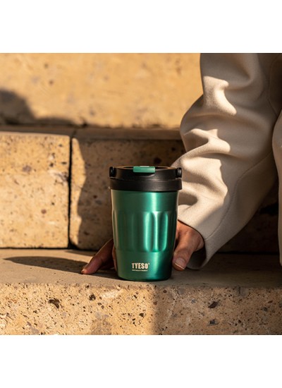 Tyeso Coffe Mug Vakumlu Paslanmaz Çelik Taşıma Kulplu 500ML