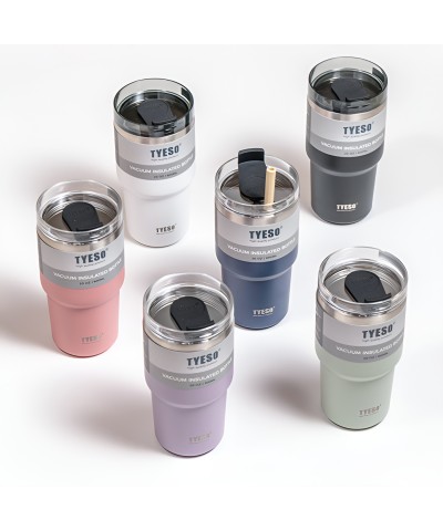 Tyeso TripleTask Termos Vakumlu Yıkanabilir Silikon Pipetli 600ML
