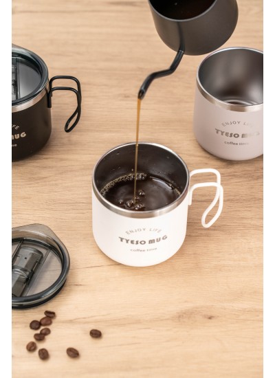 Tyeso Fiery Mug Vakumlu Paslanmaz Çelik  Termal Kapaklı 350ML